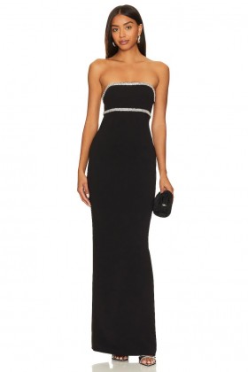  Vestidos femininos | Lovers + Friends X Rachel Cosette Vestido preto