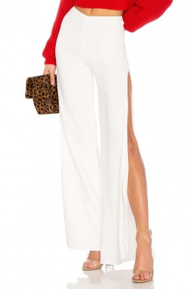  Calça feminina | Lovers + Friends Take It Higher Pant Cor marfim