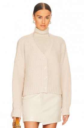  Suéteres e Tricôs Femininos | Lovers + Friends Lili Cardigan Nude com Botões Frontais
