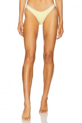  Maiôs e saídas de praia femininas | Lovers + Friends Ayo Bottom Amarelo e Rosa