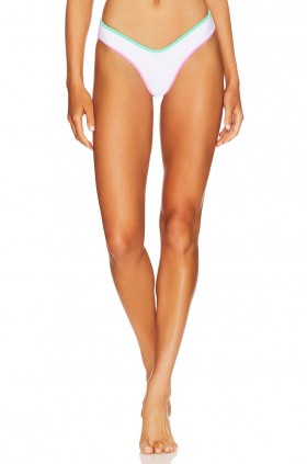  Maiôs e Saídas de Praia Femininos | Lovers + Friends Living Life Bottom Branco