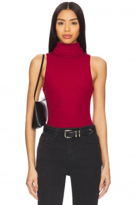  Blusas femininas | Body Blythe da Lovers + Friends, cor vinho