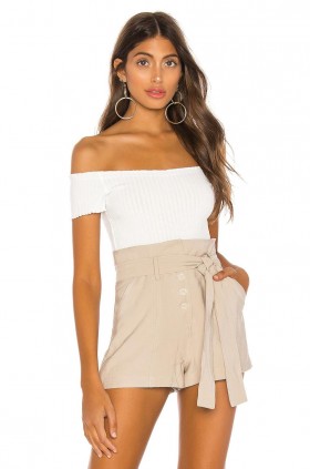 Tops femininos | Body Dana da Lovers + Friends, cor marfim