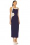  Abiti da donna | Abito midi Eliza Lovers + Friends blu navy e bianco
