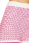  Pantaloncini da donna | Lovers + Friends Lena Knit Short rosa e bianco