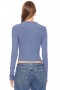  Top da donna | Lovers + Friends Amber Henley Top Blu Ardesia