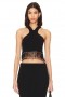 Top da donna | Lovers + Friends Bryony Top con frange nero