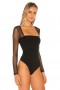  Top da donna | Lovers + Friends Elisabetta Body Nero