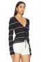  Top da donna | Cardigan Tanya Lovers + Friends avorio e blu navy