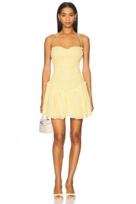  Abiti da donna | Lovers + Friends Alessia Mini Dress Baby Yellow