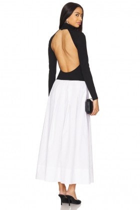  Abiti da donna | Lovers + Friends Sol Midi Dress Nero e Bianco