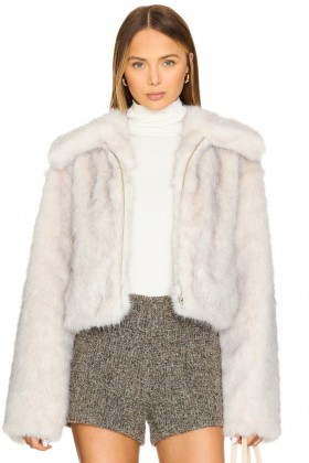  Giacche e cappotti da donna | Lovers + Friends X Emma Rose Nina Faux Fur Jacket Avorio
