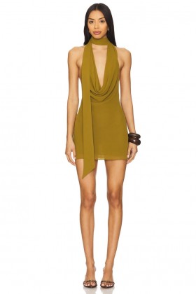 レディースドレス | Lovers + Friends Nova ミニドレス モスグリーン