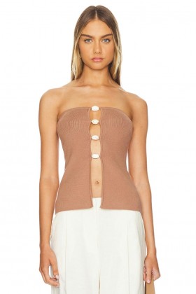 レディーストップス | Lovers + Friends Venezia Top ブラウン