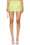  Dameskjørt | Lovers + Friends Erin Sequin Miniskjørt Limegrønn Paljett