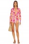  Badedrakter og -kåper til dame | Lovers + Friends Feelin Groovy Romper Fuchsia Geo