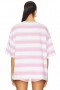  Dame-T-skjorter | Lovers + Friends Devon Tee Rosa Multi Stripe