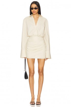  Damekjoler | Lovers + Friends Florence Minikjole Lys Khaki