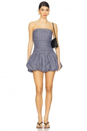  Damekjoler | Lovers + Friends Taylen Minikjole Marineblå Stripe