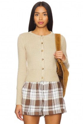  Damegensere og strikkegensere | Lovers + Friends Ayden Cardigan Beige