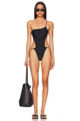  Badedrakter og -kledninger for kvinner | Lovers + Friends Shine Like The Sun One Piece Black