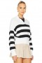  Swetry i dzianiny damskie | Lovers + Friends Allegrina Sweater w czarno-białe paski