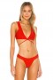  Stroje kąpielowe damskie | Lovers + Friends Sade Bikini Top w kolorze krwistej pomarańczy