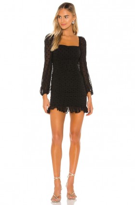  Sukienki damskie | Lovers + Friends Arielle Mini Dress Black Dot