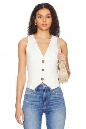  Bluzki damskie | Lovers + Friends Asa Vest Ivory