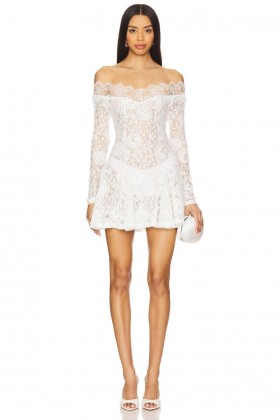  Rochii de damă | Rochie Lovers + Friends Annabelle albă