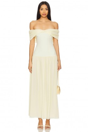  Rochii de damă | Rochie maxi Lovers + Friends Blake, galben unt