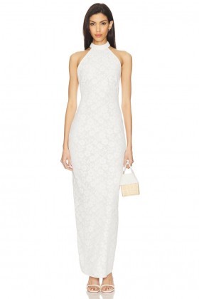  Rochii de damă | Rochie maxi Brianna, model Lovers + Friends, albă