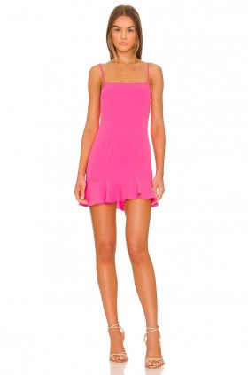  Rochii de damă | Rochie mini tip teddy Lovers + Friends, roz aprins