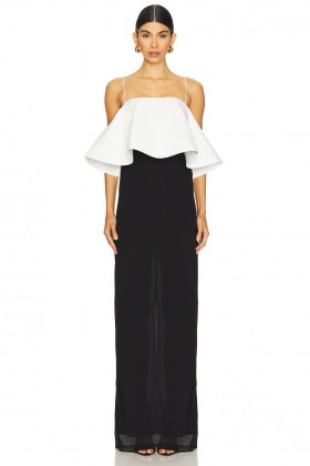  Rochii de damă | Rochie Lovers + Friends X Emma Rose Isabela alb-negru