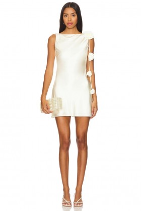  Rochii de damă | Rochie mini Lovers + Friends X Maggie Macdonald Mariam ivory