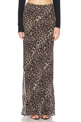  Fuste pentru femei | Fustă maxi Atwood cu imprimeu leopard lichid Lovers + Friends