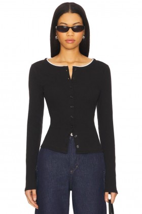  Pulovere și tricotaje pentru femei | Cardigan Lovers + Friends Darby negru