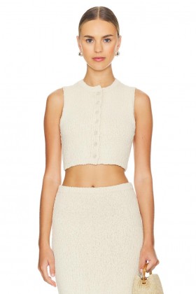  Bluze pentru femei | Vestă scurtă Agnese, Lovers + Friends, crem