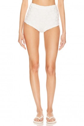  Dámske šortky | Lovers + Friends Vacation Blues High Waist Short White