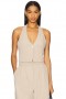  Ženski topovi | Lovers + Friends Aria Vest Taupe Neutralno