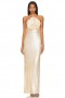 Klänningar för kvinnor | Lovers + Friends X Rachel Lilium Gown Beige Neutral