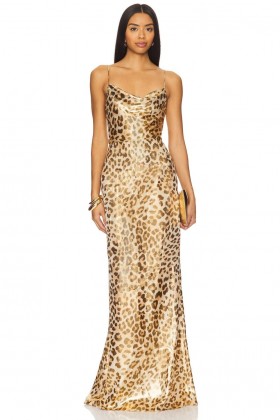  Klänningar för kvinnor | Lovers + Friends Taylor Gown Leopard