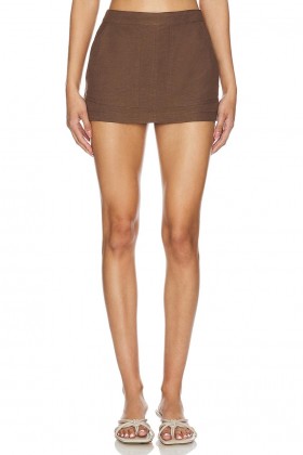  Damshorts | Lovers + Friends Keila Skort Chokladbrun