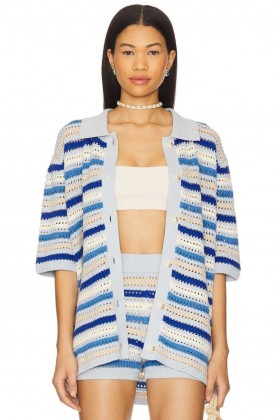  Damtröjor och stickat | Lovers + Friends Lucia Cardigan Blå Multifärgad