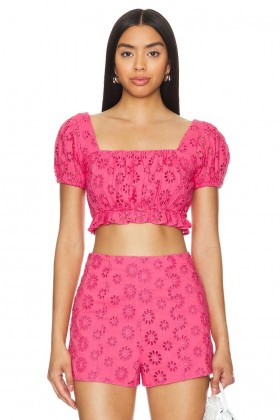  Damtoppar | Lovers + Friends Leah Topp Hot Pink