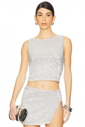  Damtoppar | Lovers + Friends Selma Topp Silver