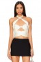  Kadın Üstleri | Lovers + Friends Sophia Wrap Halter Beyaz