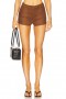  Shorts de mujer | Shorts de lino Lovers + Friends Brixton color chocolate