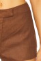  Shorts de mujer | Shorts de lino Lovers + Friends Brixton color chocolate
