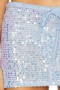  Faldas de mujer | Falda corta de lentejuelas Erin de Lovers + Friends, color azul claro